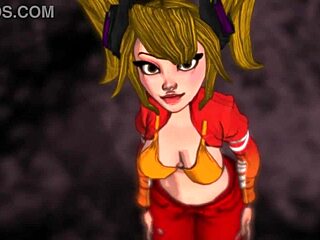 sweet sweet brandies slim thick curvy booty in 3d cartoon hentai action