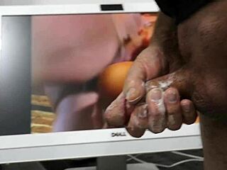 Super hot milf with huge swinging tits gets hammered in the ass, gang-banged with two cocks in her gaping asshole, nasty face cum after deepthroat blowjob