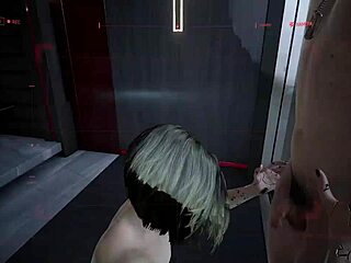 cyberpunk 2077 braindance features cute lesbian sex with tits and ass in cartoon style 😘