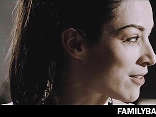 does roller sis seduce the amateur teen in the bathroom?