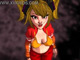 sweet sweet brandies slim thick curvy booty in 3d cartoon hentai action
