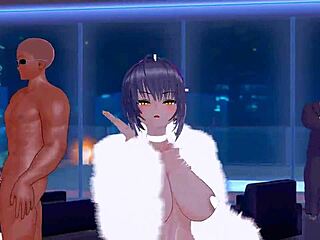 Asuna versus Karin in seductive MMD showdown