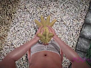 Helpful Fox Senko-san Cosplay in 3D Anime Maid Outfit Parody