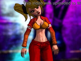sweet sweet brandies slim thick curvy booty in 3d cartoon hentai action
