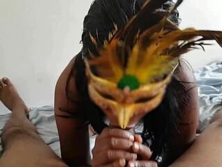 sarah michel bent over for black ebony doggystyle masked fuck