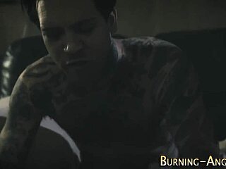 emo goth bent over for monster cock anal doggystyle