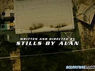 finger banged lesbo squirts in closeup!