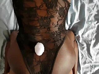 sarah michel bent over for black ebony doggystyle masked fuck