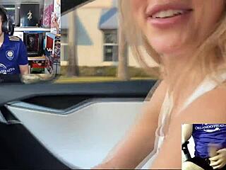 Hey babe, wanna join us for hot Tesla sex with big ass couple?