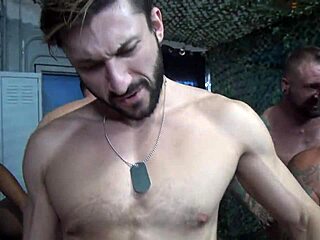 Court martial gang fuck part 4 with bodybuilders