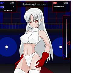 Curvy Babe Squirts in Vampire Hunter Game