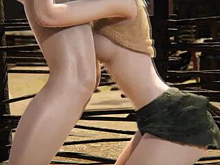 resident evil 4 ashley graham sucks hard and swallows every drop.