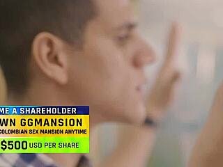 Latina brunette babes submit to big ass lesbian play