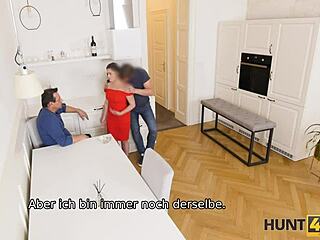 Hunter seduces cute Czech girl for cash sex