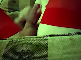 Dana Devine dresses as a crossdresser in red tights