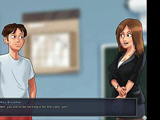 Summertime saga 44 • cumshot in the library