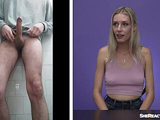 Emily Jade reaguje na môj intenzívny výstrel na kameru.