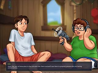 Blonde Gets Facial in Summertime Saga