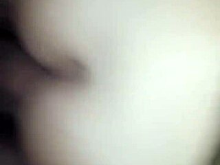 Amateur couple banging hard in a public parking lot