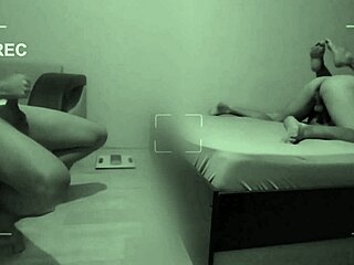 cuckold jerks off watching hot wife cheat with lover