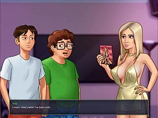 Blonde Gets Facial in Summertime Saga