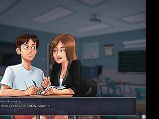 Summertime saga 44 • cumshot in the library