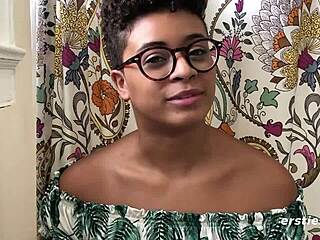 Kay's relaxing on the sofa, enjoying some self-love