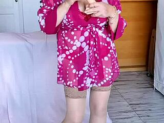 Mariaold Shows Big Tits And Holes For Your Cock