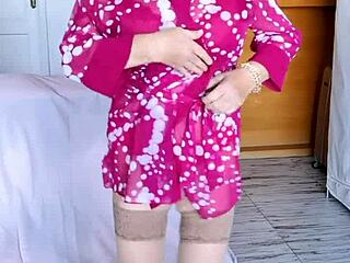 Mariaold Shows Big Tits And Holes For Your Cock