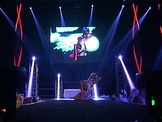 can you believe this wild flexi stepmom got naked on stage in public?