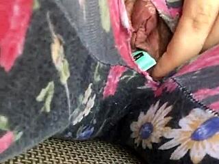 Teasing my lil pussy to squirt real hard, oops!