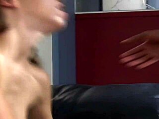 Brunette Babe Rides Big Black Boner!