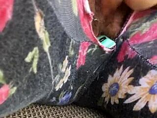 Teasing my lil pussy to squirt real hard, oops!