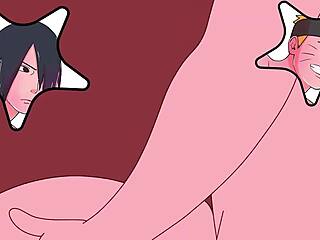 Naruto และ Sasuke ดำดิ่งสู่แอคชั่นเกย์เข้มข้นในฉากอนิเมะ