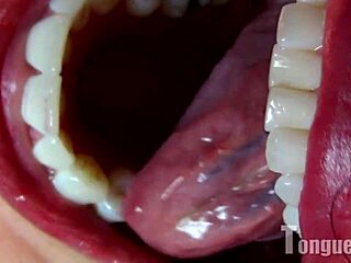 Franceska Explores Tongue Fetish in French Style