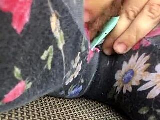 Teasing my lil pussy to squirt real hard, oops!