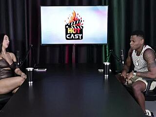 suggestive anal sex with transsexual in gang bang, will mastro in sheer red lingerie