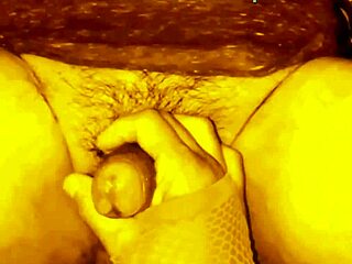 Prostitute strokes husband's cock outdoors