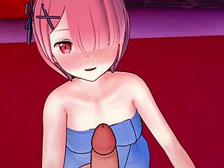 Ram lábmunkát végez törölközővel a szerelmi hotelben