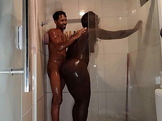 Delicious Encounter In The Bathroom With Sheer Or Red