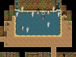 Tanned girl Natsuki in hentai gangbang