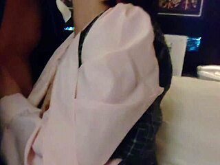 Asian OL Assistant Rides Hard on Top in Bed!