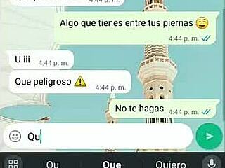 hot whatsapp chat with tati leads to office fucking