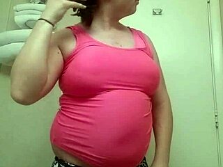 Tranny teases with ripped clothes and slow strip in panties