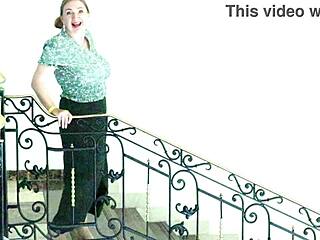 Hot busty granny MariaOld flirts in stockings, seducing you with her charm! 😍