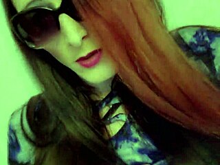 Shemale in heels gapes ass for closeup cumshot