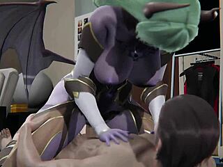 3D ซัคคิวบัสอยากเย็ดคุณในแอคชั่นเฮนไตป่าเถื่อน!