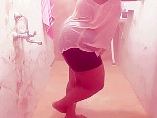 Sexy south indian maid passionately shows her boobs