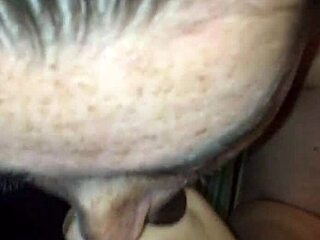 Fucking my friend's bent-over girlfriend with monster cock, he groans