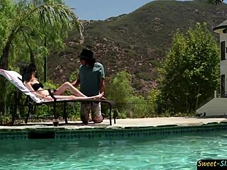 Mature Stud Pumps Brunette Babe's Pussy Hard